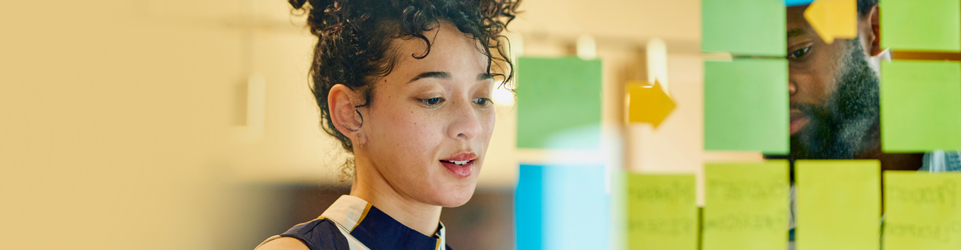 Woman brainstorming ideas