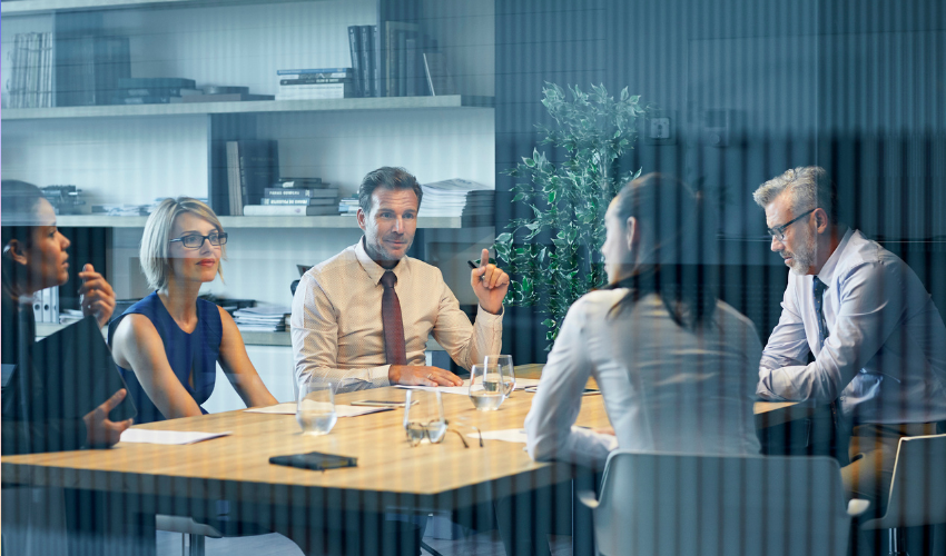 People in a business meeting