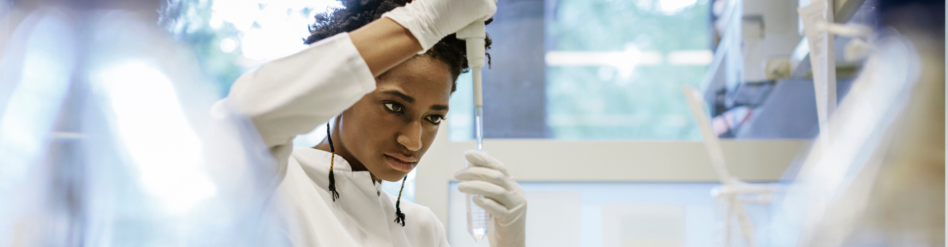 Woman working in a lab