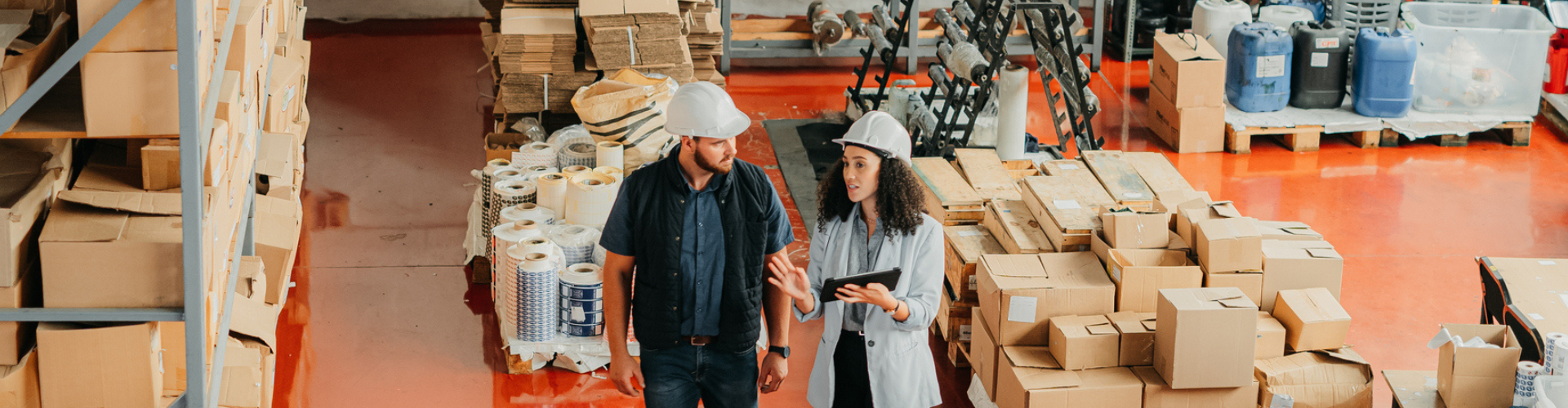 Workers in a warehouse