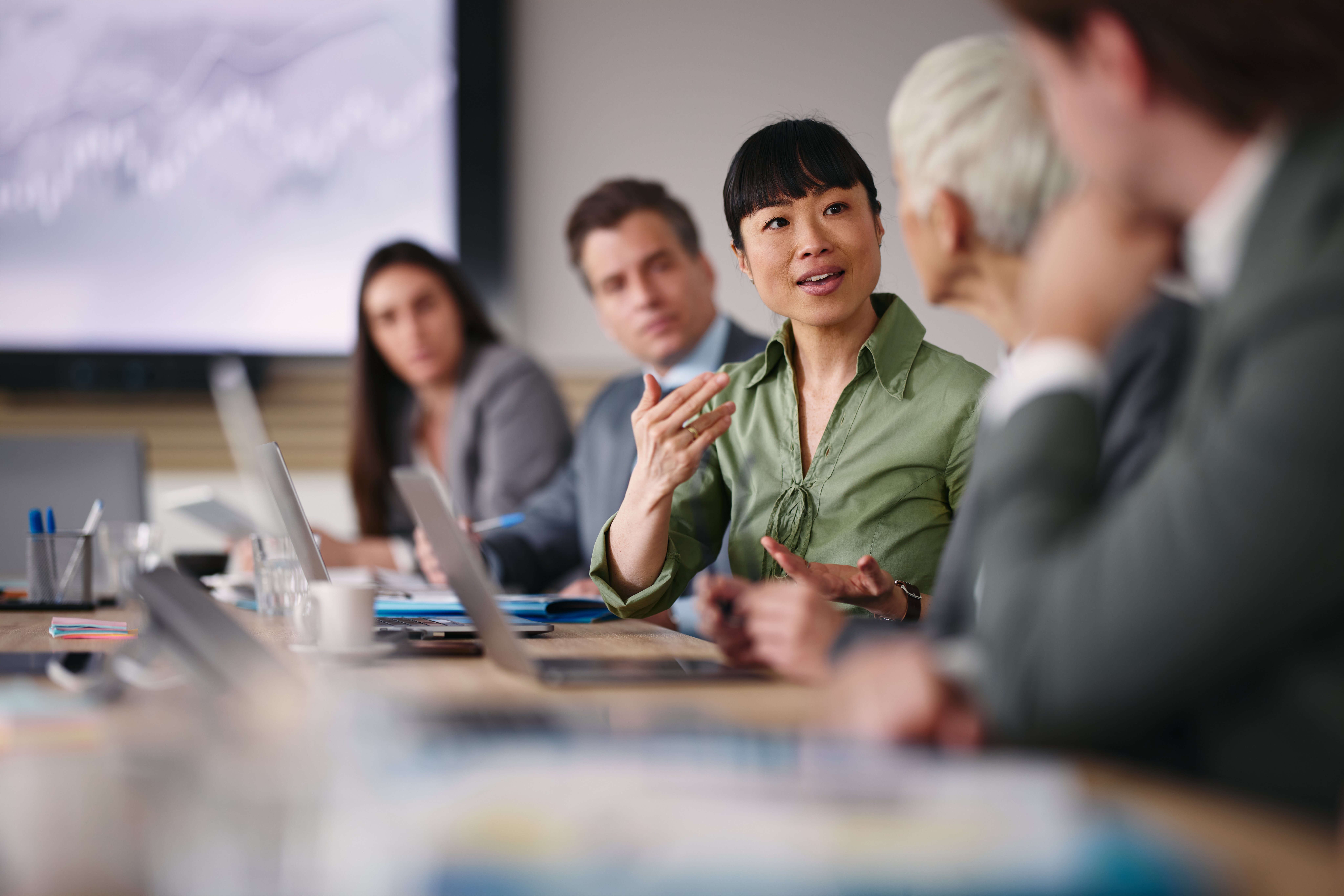 People in a meeting