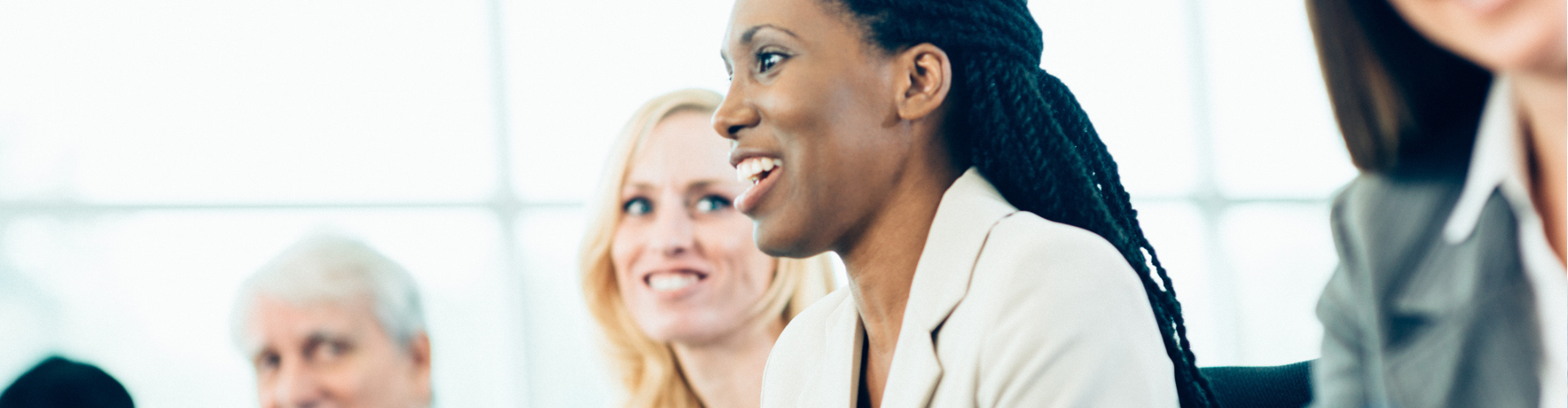 People in a business meeting