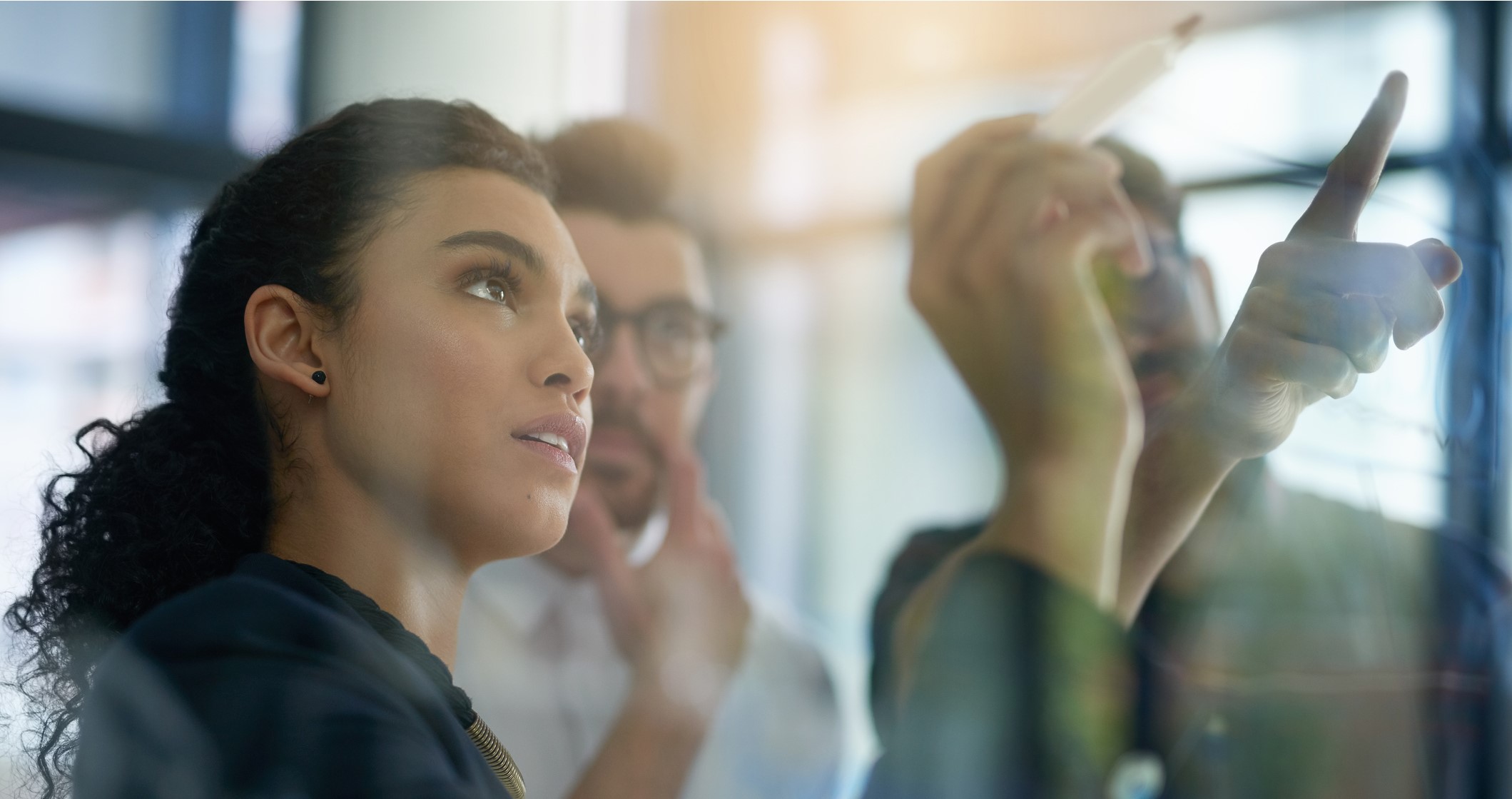 Group of people exchanging ideas
