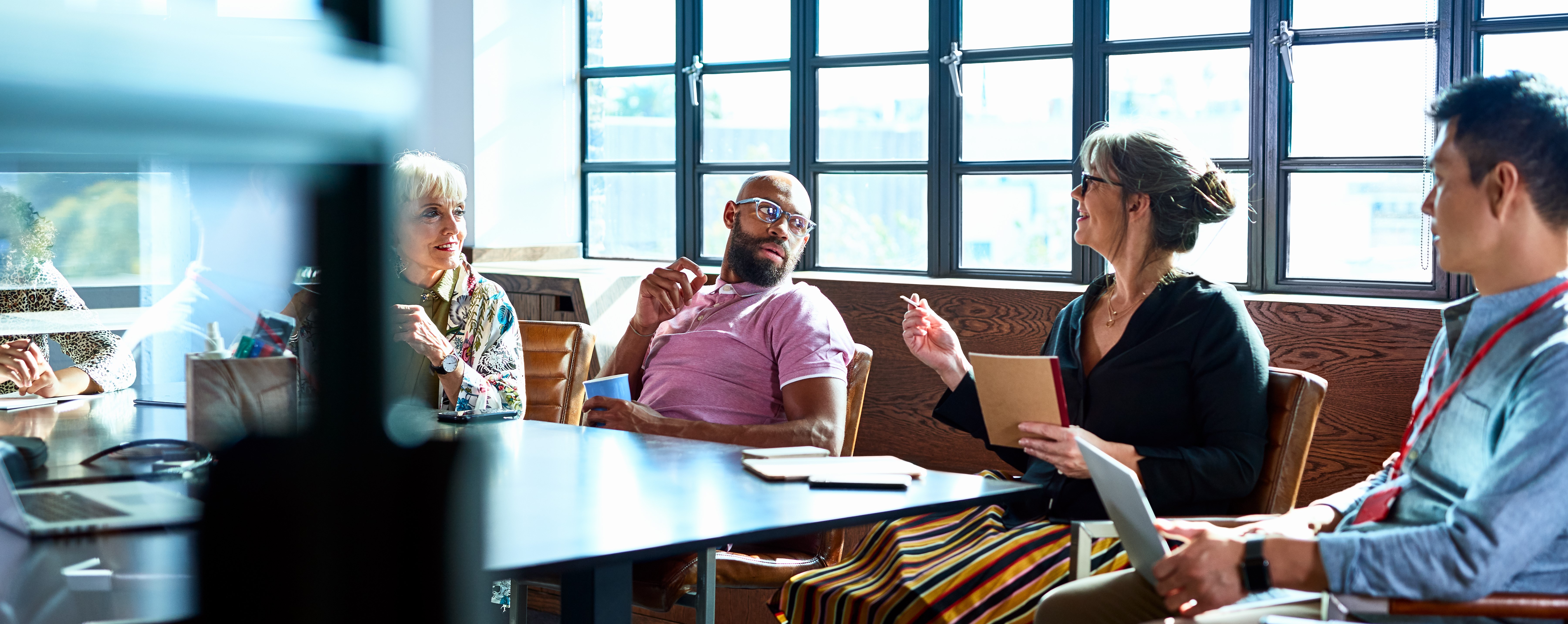 Group of people in a business meeting