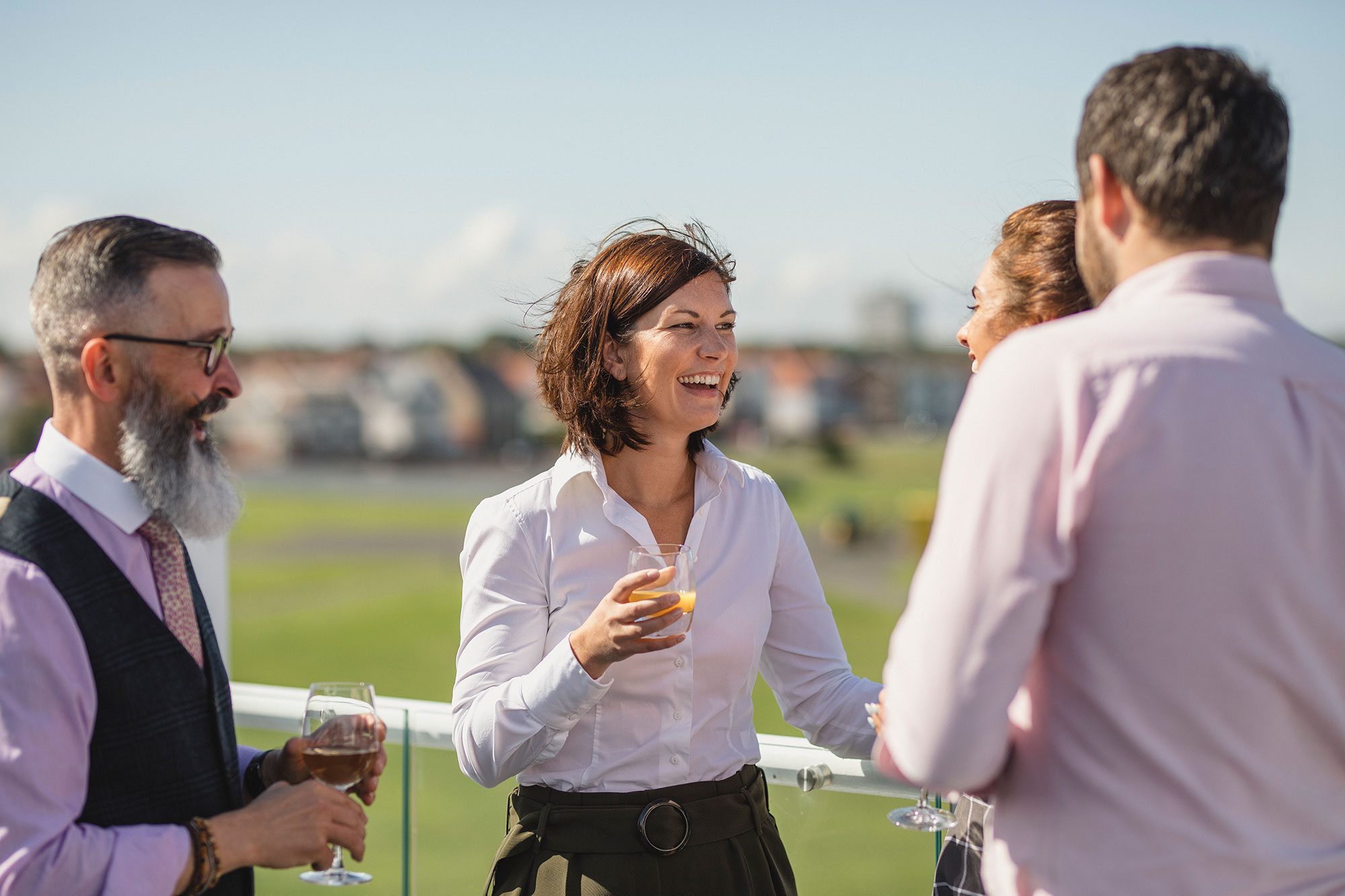 Business people meeting after work