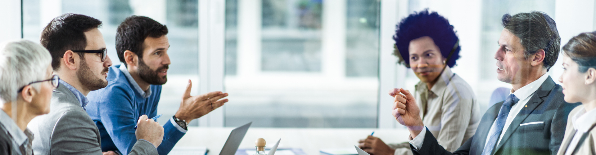 Businesspeople in a meeting
