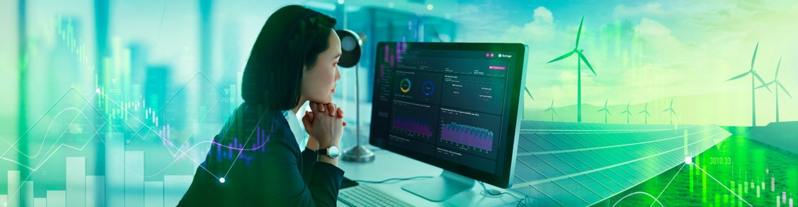 Woman looking at Energy Source