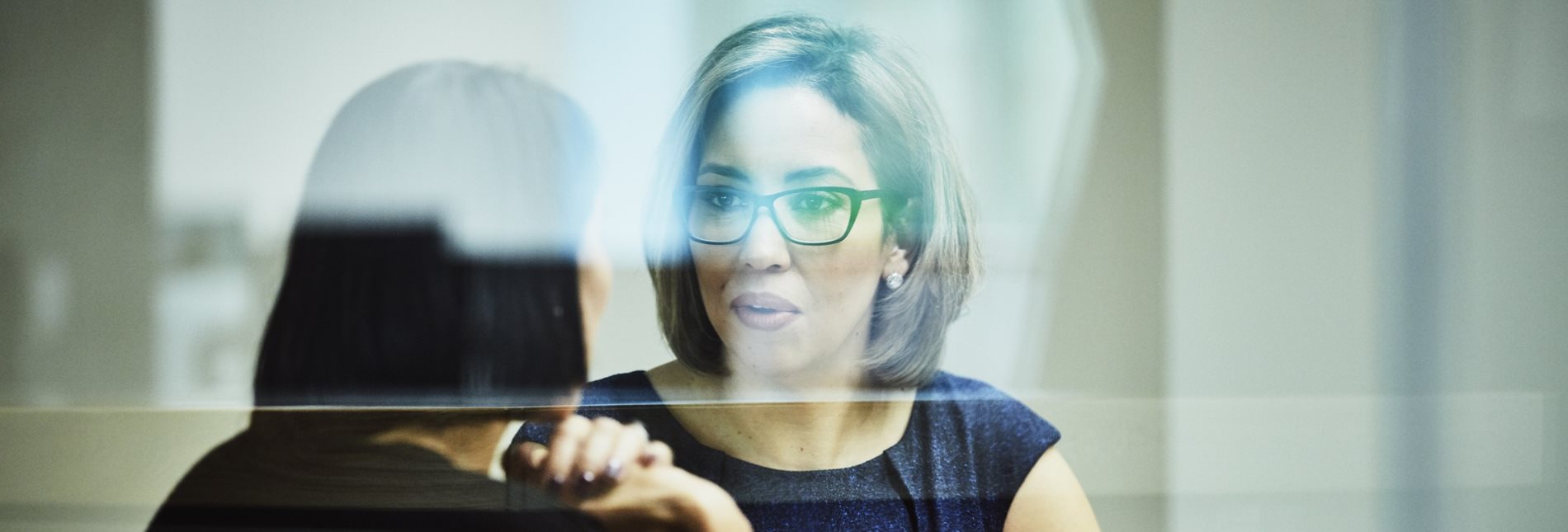 Two women in conversation