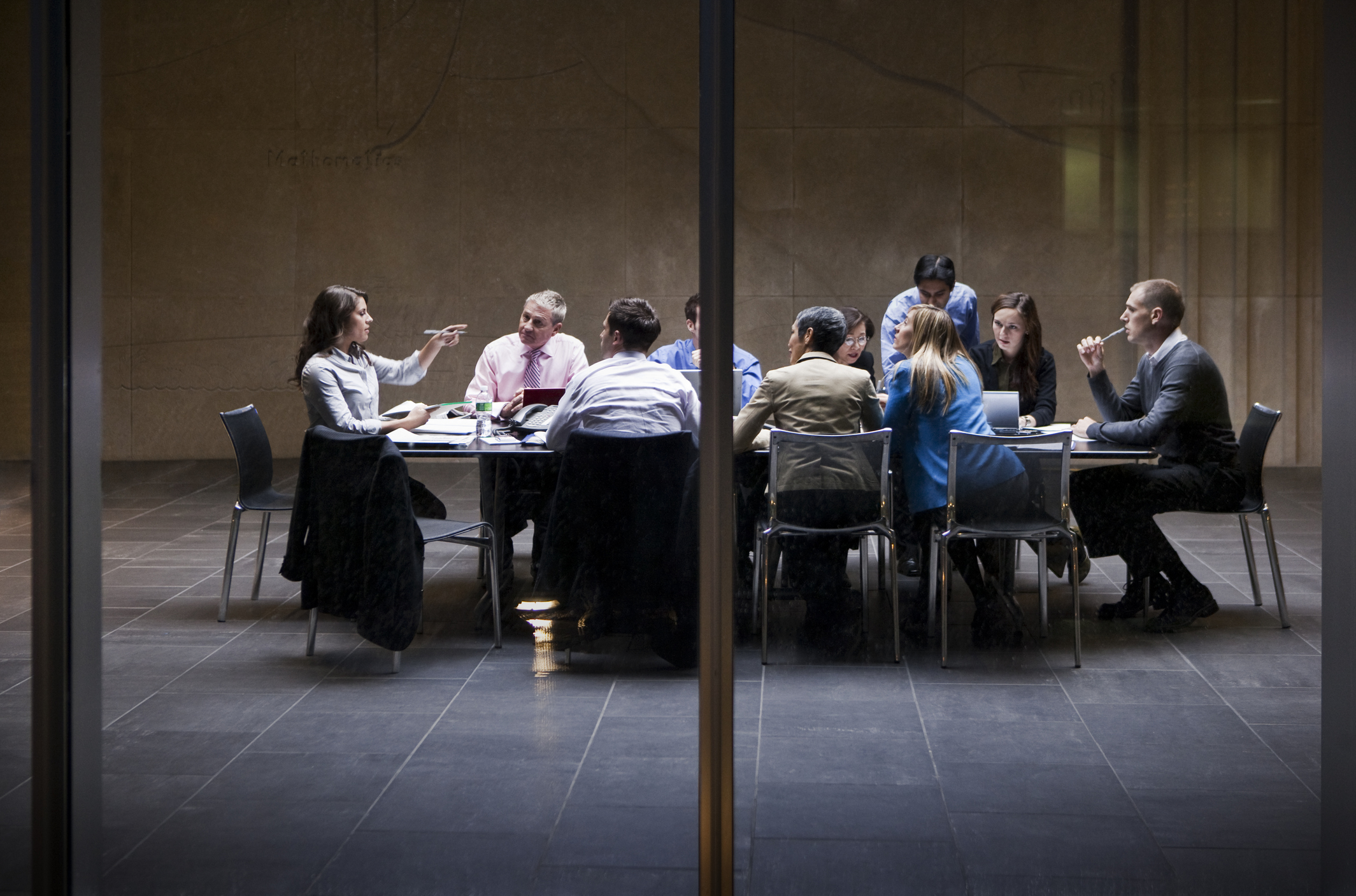 People in a business meeting