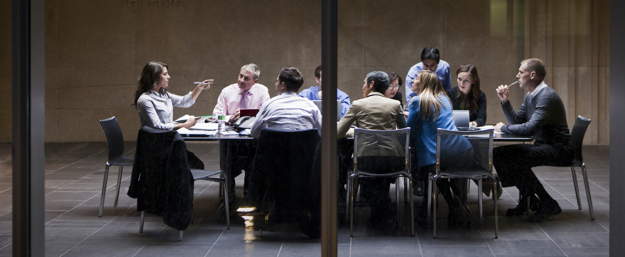 People in a business meeting