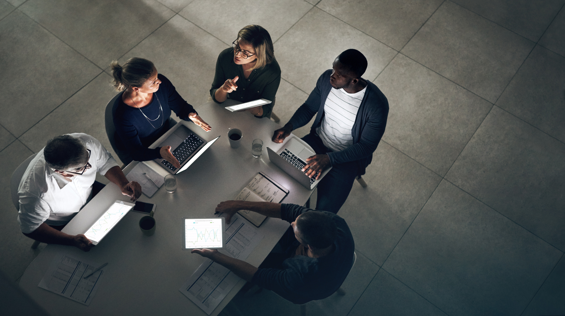 business people holding a meeting