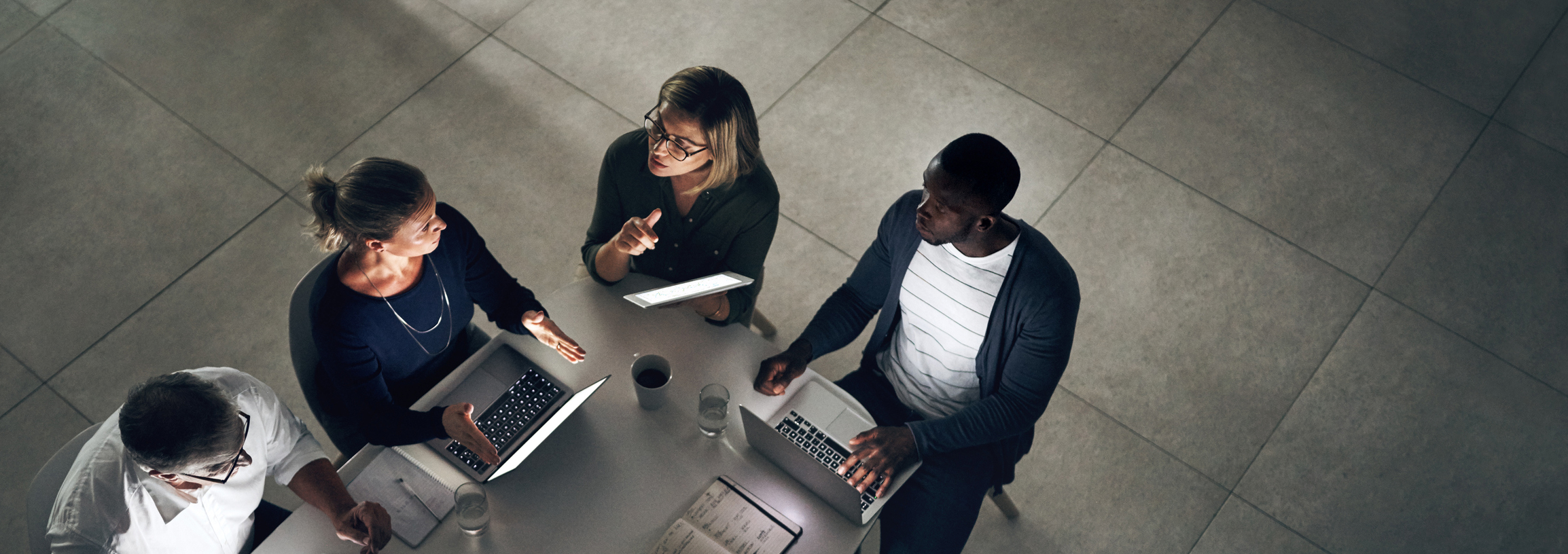 business people holding a meeting