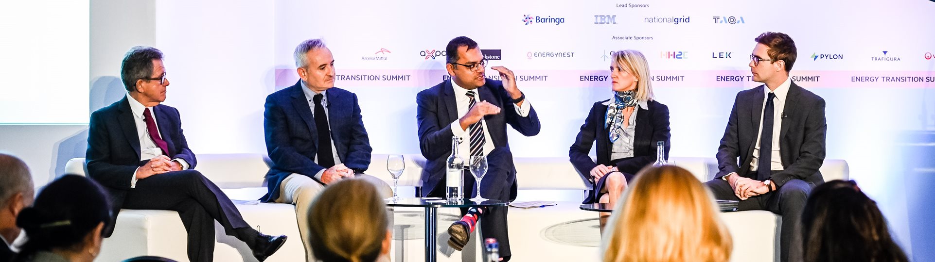 Ilesh Patel talking at the Financial Times Energy Transition Summit