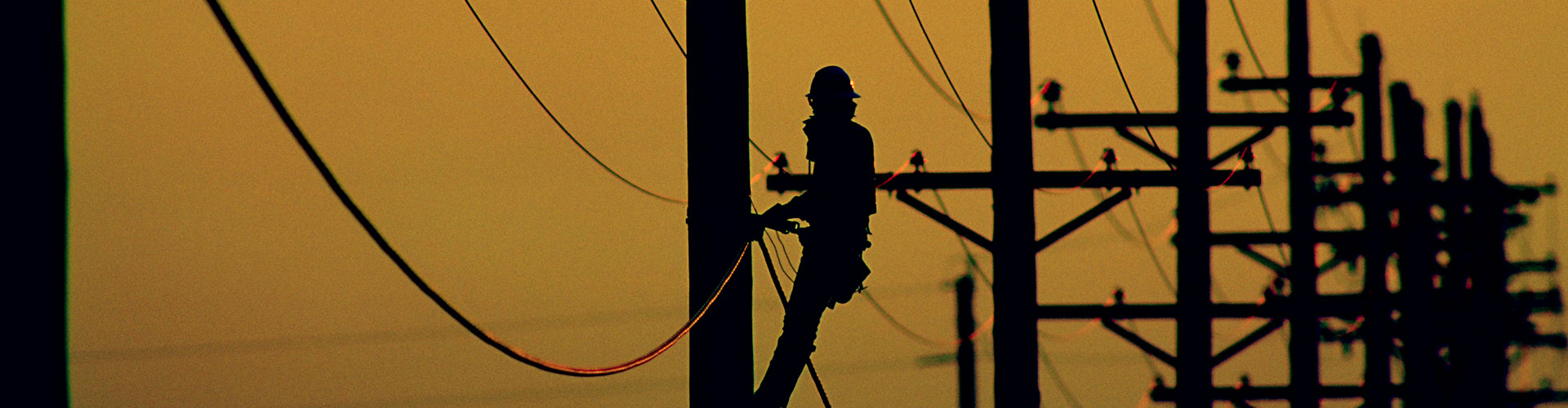 electricity pylon worker