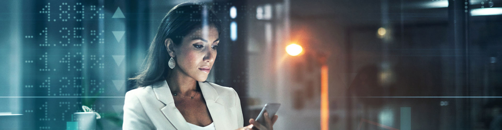 Businesswoman using a cellphone