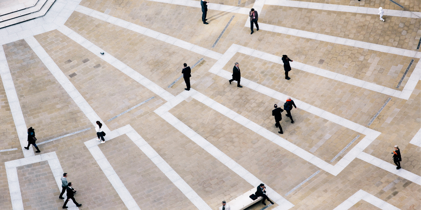 Business people in city