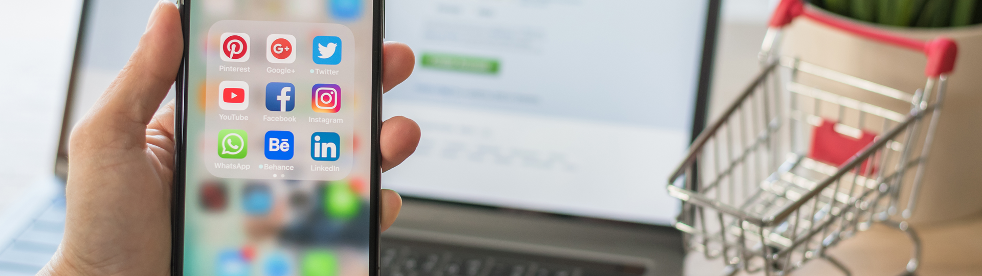 A phone with social media apps