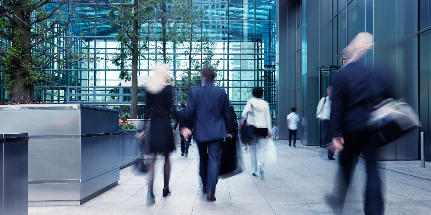 Business people in city