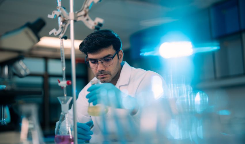 Man working in a laboratory