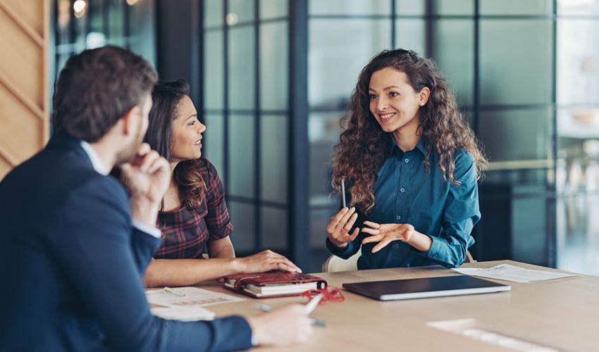 Group of colleague in a meeting
