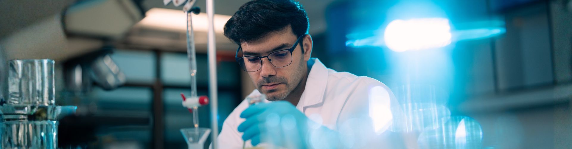Man working in a laboratory