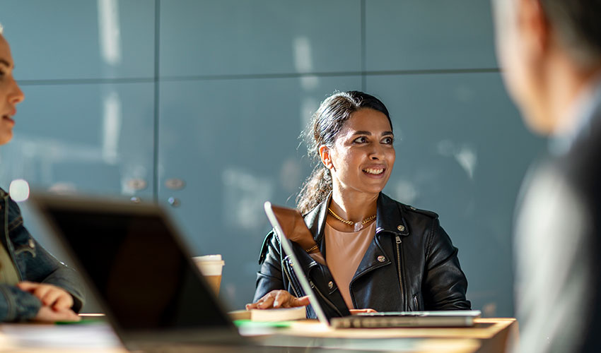 Woman in a meeting