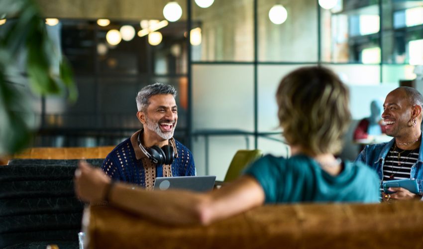 Group of people chatting